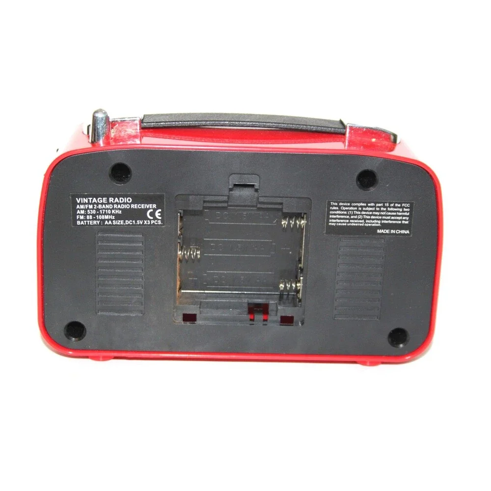 Coca-Cola Vintage Style Am/FM Mini Radio Retro Red Collectible 6